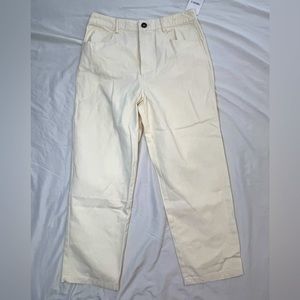 NWT Forever 21 Cream Ankle Pants